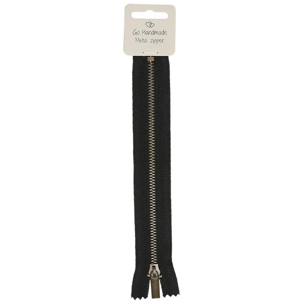 zilveren rits zwart maken